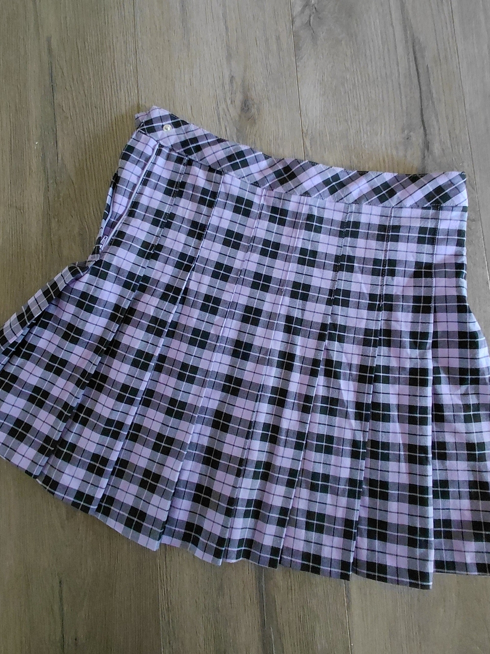 Y2K Pleated Plaid Skirt